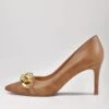 Bayonne Tan Leather Pump Heels 2 Bayonne Tan Leather Pump Heels -Lynx Shoes Shop TO13060TANLE 2