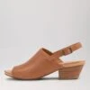 Cierrah Dark Tan Leather Sandals