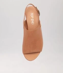 Cierrah Dark Tan Leather Sandals -Lynx Shoes Shop TO13064TAOLE 6