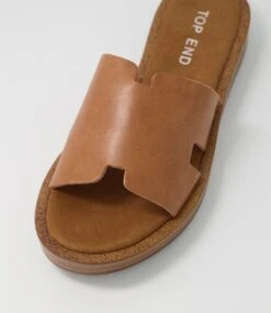 Fando Tan Leather Slides Ns -Lynx Shoes Shop TO13072THILE 5