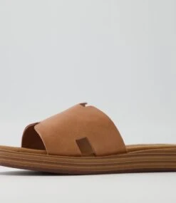 Fando Tan Leather Slides Ns -Lynx Shoes Shop TO13072THILE 6