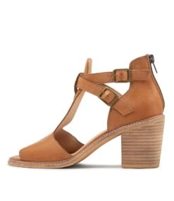 Gaiar Dark Tan Leather Sandals