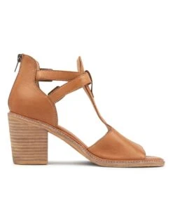 Gaiar Dark Tan Leather Sandals 10 Gaiar Dark Tan Leather Sandals -Lynx Shoes Shop TO13093TAOLE 5