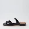 Knoa Black Wrinkle Patent Slides -Lynx Shoes Shop TO13099BLAWS 2