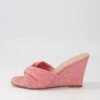Katia Pink Syn Raffia Mules
