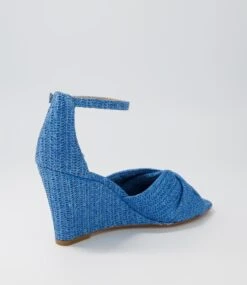 Kotio Blue Syn Raffia Espadrilles 9 Kotio Blue Syn Raffia Espadrilles -Lynx Shoes Shop TO13107BLU3O 4