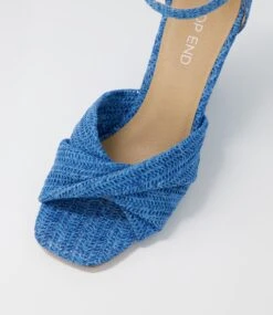 Kotio Blue Syn Raffia Espadrilles 10 Kotio Blue Syn Raffia Espadrilles -Lynx Shoes Shop TO13107BLU3O 5