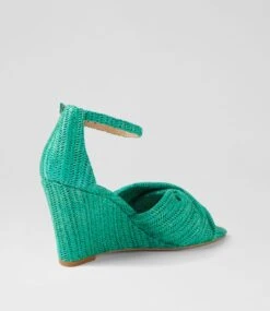 Kotio Emerald Synthetic Raffia Espadrilles -Lynx Shoes Shop TO13107H153O 4