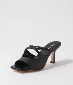 Licole Black Leather Sandals -Lynx Shoes Shop TO13114BLALE 3
