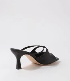 Licole Black Leather Sandals -Lynx Shoes Shop TO13114BLALE 4