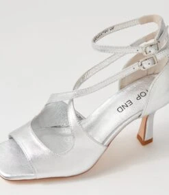 Lanyey Silver Leather Sandals 11 Lanyey Silver Leather Sandals -Lynx Shoes Shop TO13115SILLE 6
