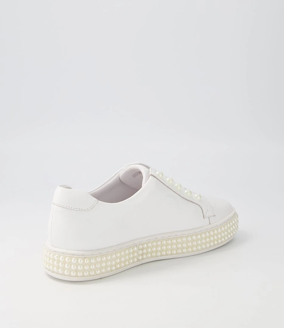 Quempo White Leather Sneakers 5 Quempo White Leather Sneakers - Image 3