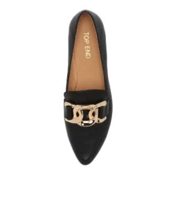 Socoro Black Leather Loafers -Lynx Shoes Shop TO13154BLALE 6