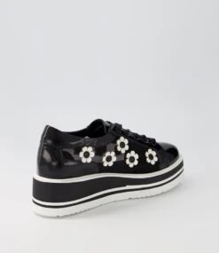 Sereno Black White Patent Multi Sneakers -Lynx Shoes Shop TO13156BCZH7 4
