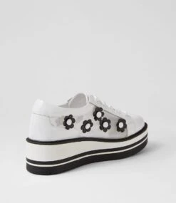 Sereno White Black Patent Multi Sneakers -Lynx Shoes Shop TO13156W66H7 4