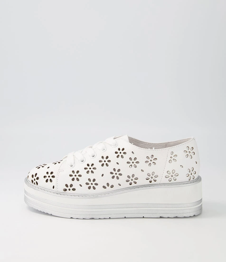 Sancia White Leather Sneakers 3 Sancia White Leather Sneakers