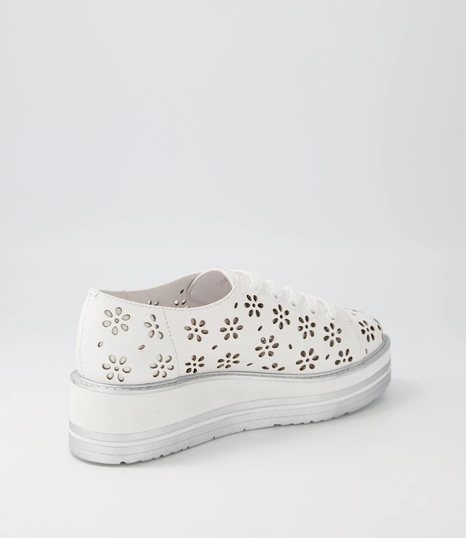 Sancia White Leather Sneakers 5 Sancia White Leather Sneakers - Image 3