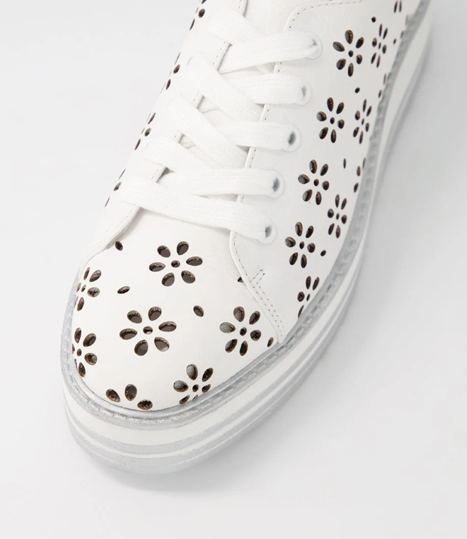 Sancia White Leather Sneakers 6 Sancia White Leather Sneakers - Image 4