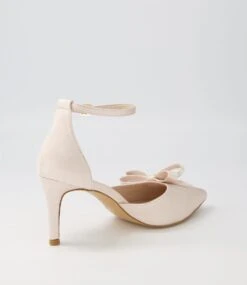 Benzals Nude Satin Heels -Lynx Shoes Shop TO13169NDUCB 4