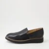 Otrad Black Leather Flat Shoes -Lynx Shoes Shop TO13206B75LE 2