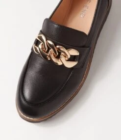 Ozama Black Leather Loafers -Lynx Shoes Shop TO13207B75LE 5