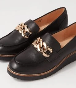 Ozama Black Leather Loafers -Lynx Shoes Shop TO13207B75LE 6