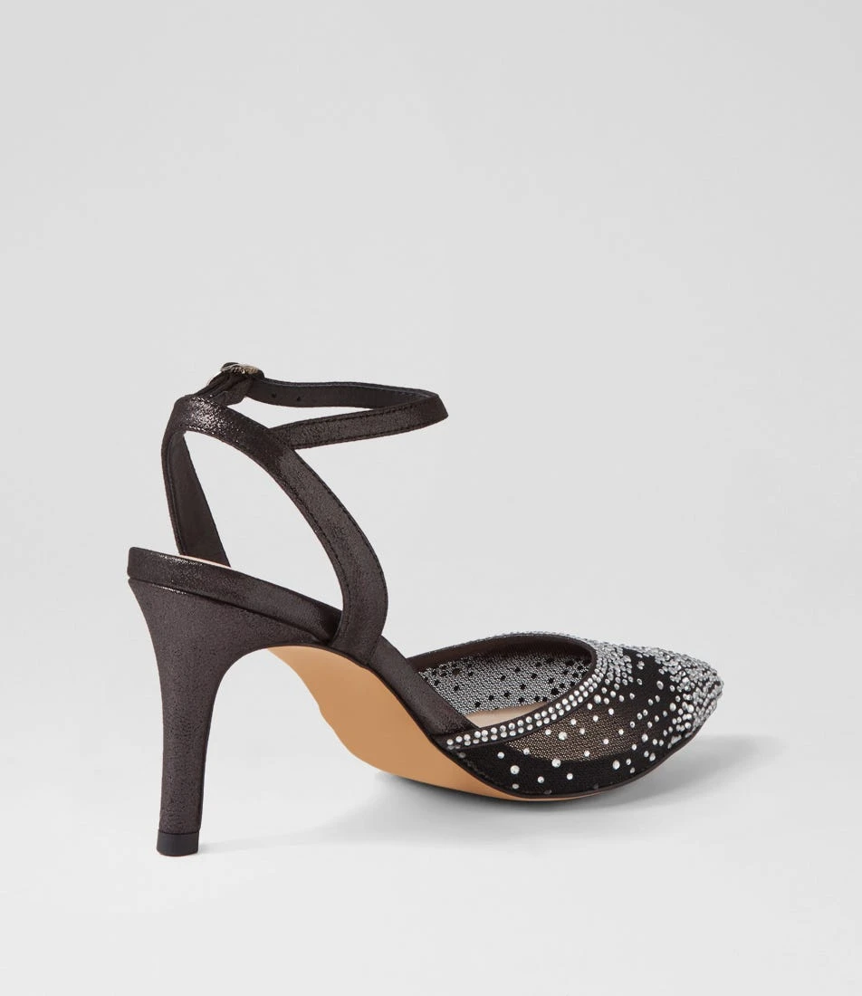 Brittar Black Shimmer Silver Multi Heels 5 Brittar Black Shimmer Silver Multi Heels - Image 3