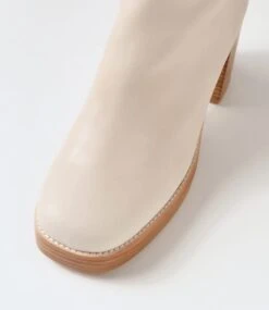 Daneka Almond Leather Ankle Boots -Lynx Shoes Shop TO13227NLSLE 5