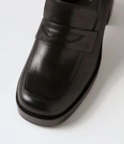 Danyela Black Leather Heels -Lynx Shoes Shop TO13229B66LE 5