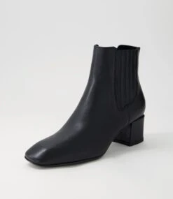 Elsea Black Leather Chelsea Boots 8 Elsea Black Leather Chelsea Boots -Lynx Shoes Shop TO13232BLALE 3