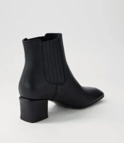 Elsea Black Leather Chelsea Boots 9 Elsea Black Leather Chelsea Boots -Lynx Shoes Shop TO13232BLALE 4