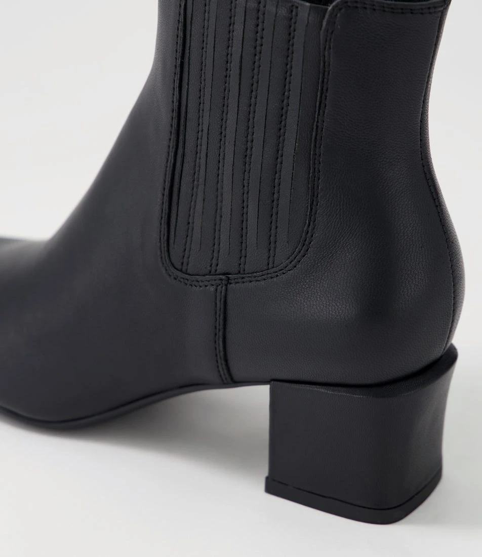 Elsea Black Leather Chelsea Boots 7 Elsea Black Leather Chelsea Boots - Image 5