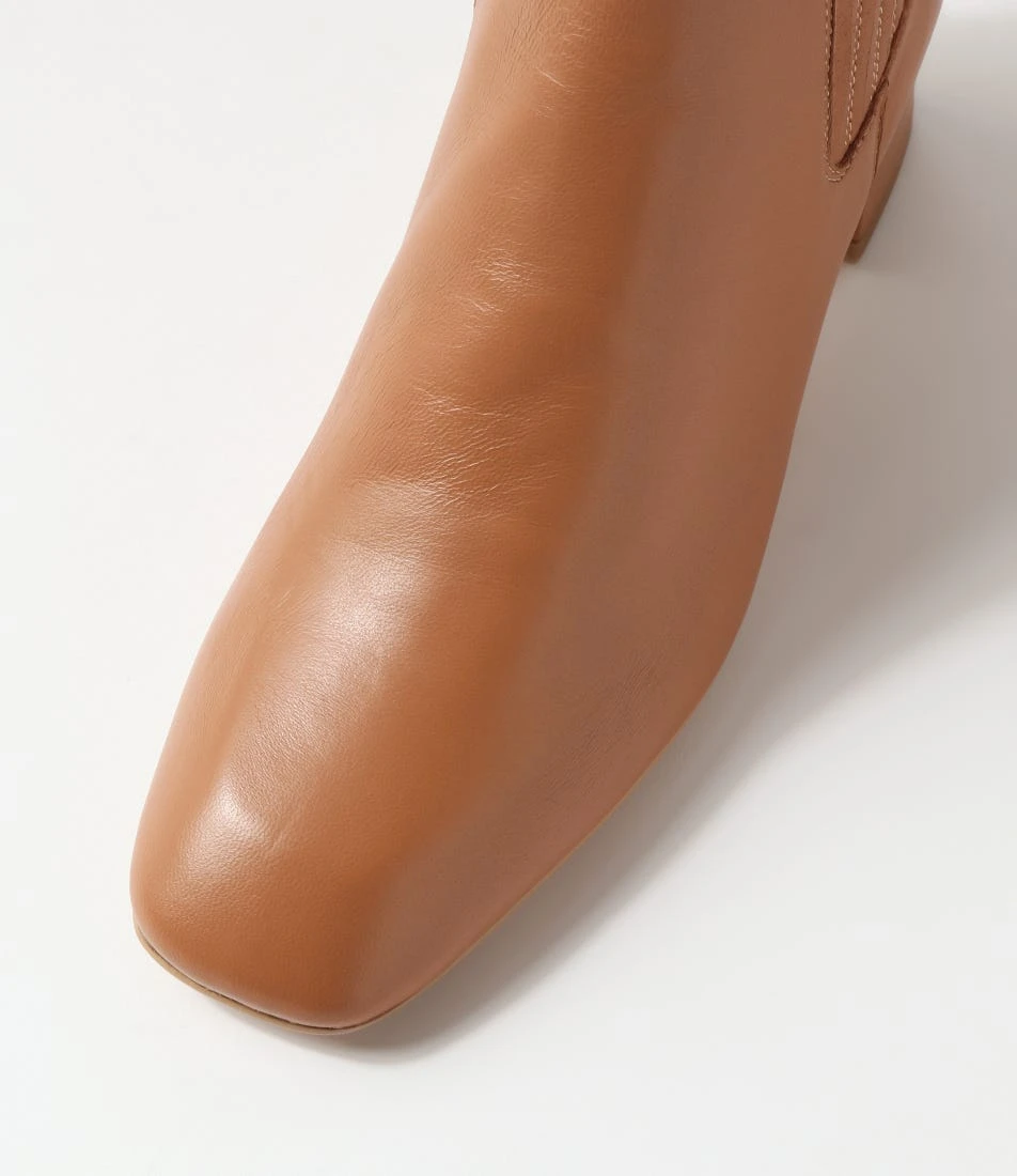 Elsea Tan Leather Chelsea Boots 6 Elsea Tan Leather Chelsea Boots - Image 4