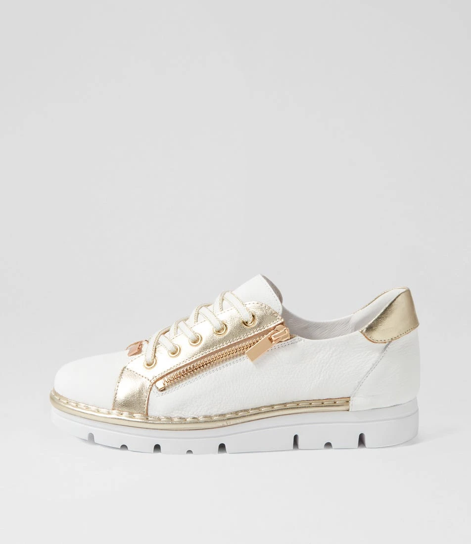 Elos White Gold Leather Sneakers 3 Elos White Gold Leather Sneakers