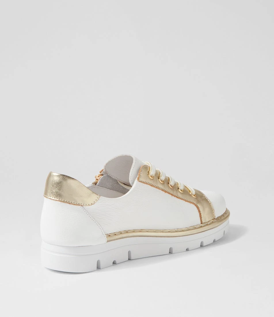 Elos White Gold Leather Sneakers 5 Elos White Gold Leather Sneakers - Image 3