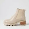 Jesiy Almond Leather Elastic Chelsea Boots 2 Jesiy Almond Leather Elastic Chelsea Boots -Lynx Shoes Shop TO13246NLS63 2