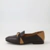 Majorca Black Dark Tan Leather Loafers -Lynx Shoes Shop TO13258BHCLE 2