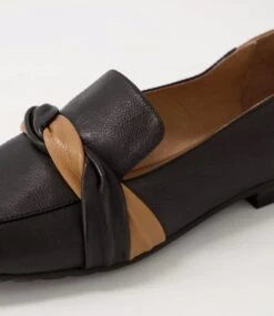 Majorca Black Dark Tan Leather Loafers -Lynx Shoes Shop TO13258BHCLE 6