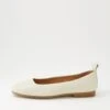 Murlena Almond Leather Ballet Flats -Lynx Shoes Shop TO13259NLSLE 2
