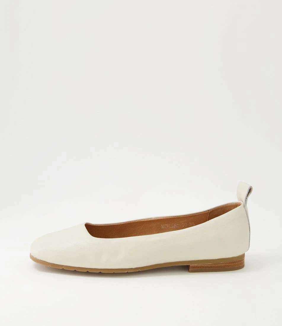 Murlena Almond Leather Ballet Flats 3 Murlena Almond Leather Ballet Flats
