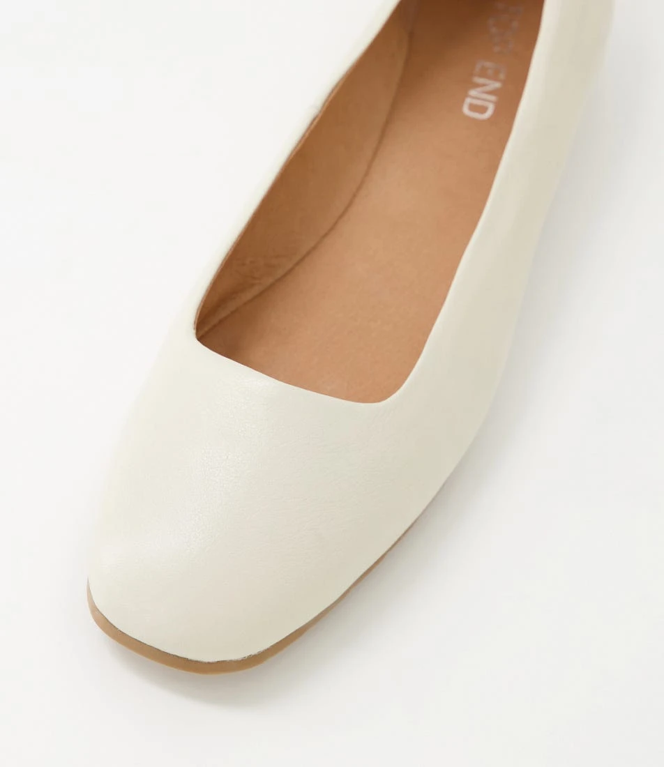 Murlena Almond Leather Ballet Flats 6 Murlena Almond Leather Ballet Flats - Image 4