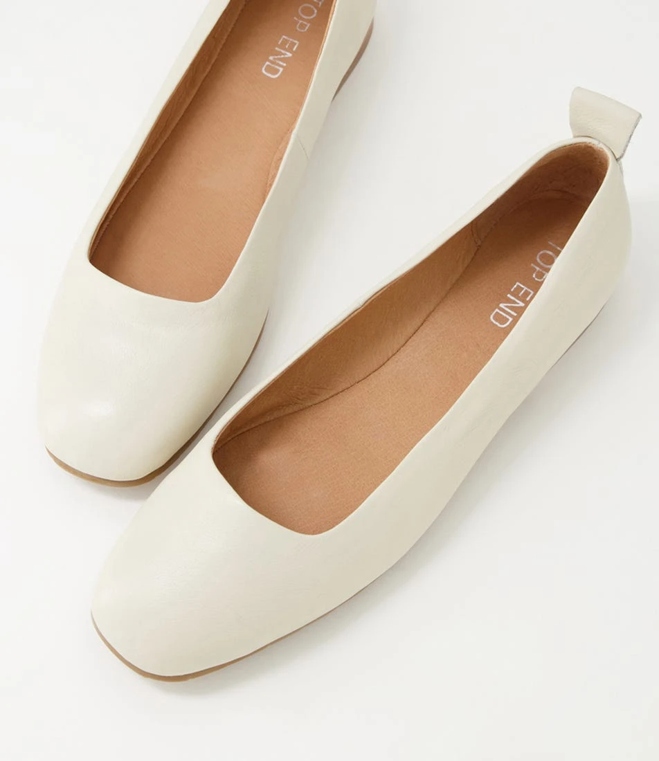 Murlena Almond Leather Ballet Flats 7 Murlena Almond Leather Ballet Flats - Image 5