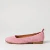 Murlena Pink Suede Ballet Flats -Lynx Shoes Shop TO13259PINSU 2