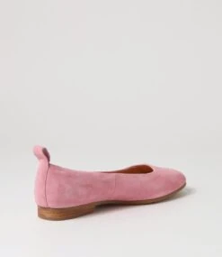 Murlena Pink Suede Ballet Flats -Lynx Shoes Shop TO13259PINSU 4