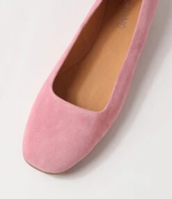 Murlena Pink Suede Ballet Flats -Lynx Shoes Shop TO13259PINSU 5
