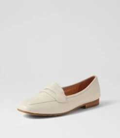 Melinato Almond Leather Loafers -Lynx Shoes Shop TO13260NLSLE 3