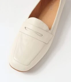 Melinato Almond Leather Loafers -Lynx Shoes Shop TO13260NLSLE 5