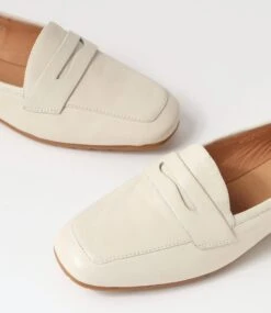 Melinato Almond Leather Loafers -Lynx Shoes Shop TO13260NLSLE 6