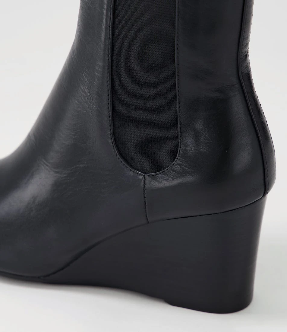 Mimer Black Leather Chelsea Boots 7 Mimer Black Leather Chelsea Boots - Image 5