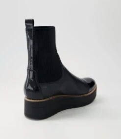 Nennet Black Mix Chelsea Boots -Lynx Shoes Shop TO13269BLAEX 4